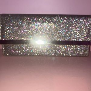Multicolor Glitter Clutch